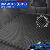 Коврик в багажник для автомобиля BMW X5 G05, БМВ Х5 G05 с бортиками, эва, eva