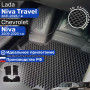 Коврики для автомобиля Chevrolet Niva, Нива Шевроле Тревел с бортиками, эва, eva