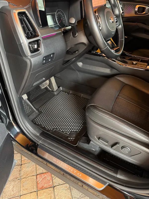 Коврики для автомобиля Kia Sorento 4, Киа Соренто 4 с бортиками, эва, eva