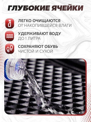 Коврики для автомобиля Lada Largus (2012-), для автомобиля Лада Ларгус в cалон с бортиками, эва, eva