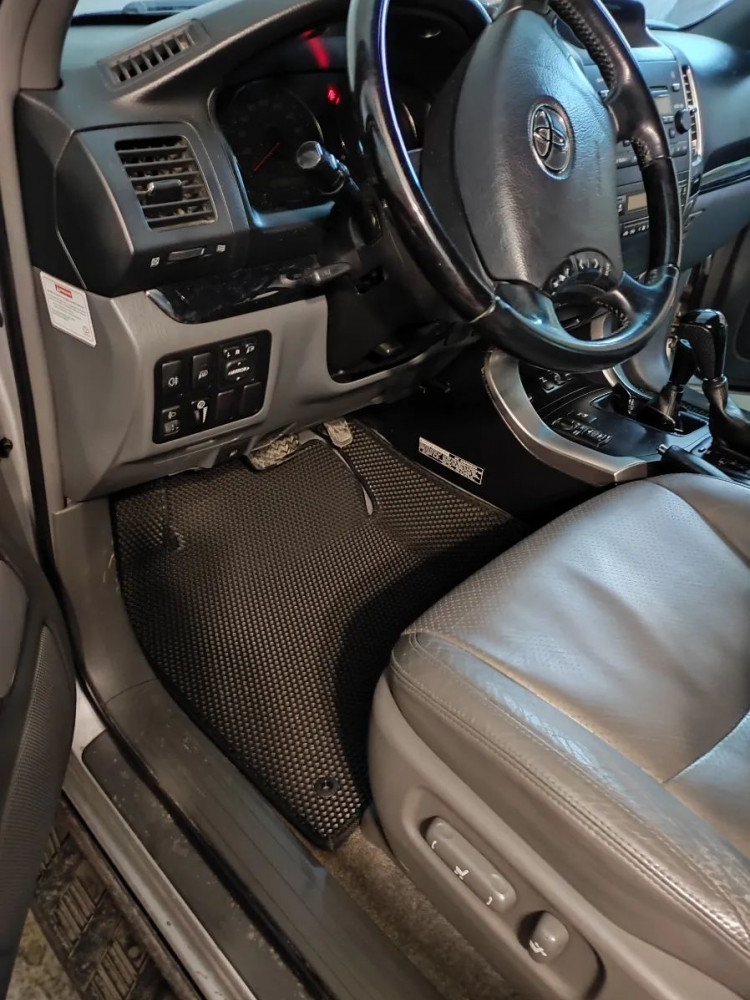 Коврики для автомобиля Toyota Land Cruiser Prado120 (2002-2009), Тойота Ленд Крузер 120 поколение с бортиками, эва, eva