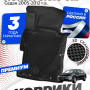 Коврики для автомобиля Хонда Цивик 8 седан (2005-12) в салон авто Honda Civic 8 с бортиками, эва, eva