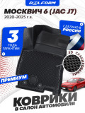 Коврики для автомобиля Москвич 6 (JAC J7) (2020-) с бортиками, эва, eva