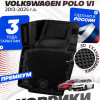 Коврики для автомобиля Skoda Rapid (2013-), Volkswagen Polo 6, Шкода Рапид, Фольксваген Поло 6 в cалон с бортиками, эва, eva