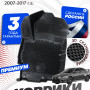 Коврики для автомобиля Mitsubishi Lanсer X, Митсубиси Лансер 10 в cалон с бортиками, эва, eva