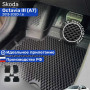 Коврики для автомобиля Skoda Octavia 3 (A7), Шкода Октавия А7 в cалон с бортиками, эва, eva