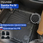 Коврики для автомобиля Хендай Санта Фе 4, Hyundai Santa Fe 4 в cалон с бортиками, эва, eva
