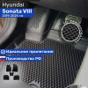 Коврики для автомобиля Хендай Соната 8 (2019-25), в салон авто Hyundai Sonata 8 в cалон с бортиками, эва, eva