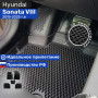 Коврики для автомобиля Хендай Соната 8 (2019-25), в салон авто Hyundai Sonata 8 в cалон с бортиками, эва, eva