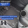 Коврики для автомобиля Volkswagen Tiguan 2, Фольксваген Тигуан 2 в cалон с бортиками, эва, eva