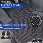 Коврики для автомобиля Nissan X-Trail Т31 (2), Ниссан X-Trail Т31 в cалон с бортиками, эва, eva