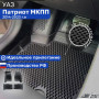 Коврики для автомобиля УАЗ Патриот Patriot МКПП в cалон с бортиками, эва, eva