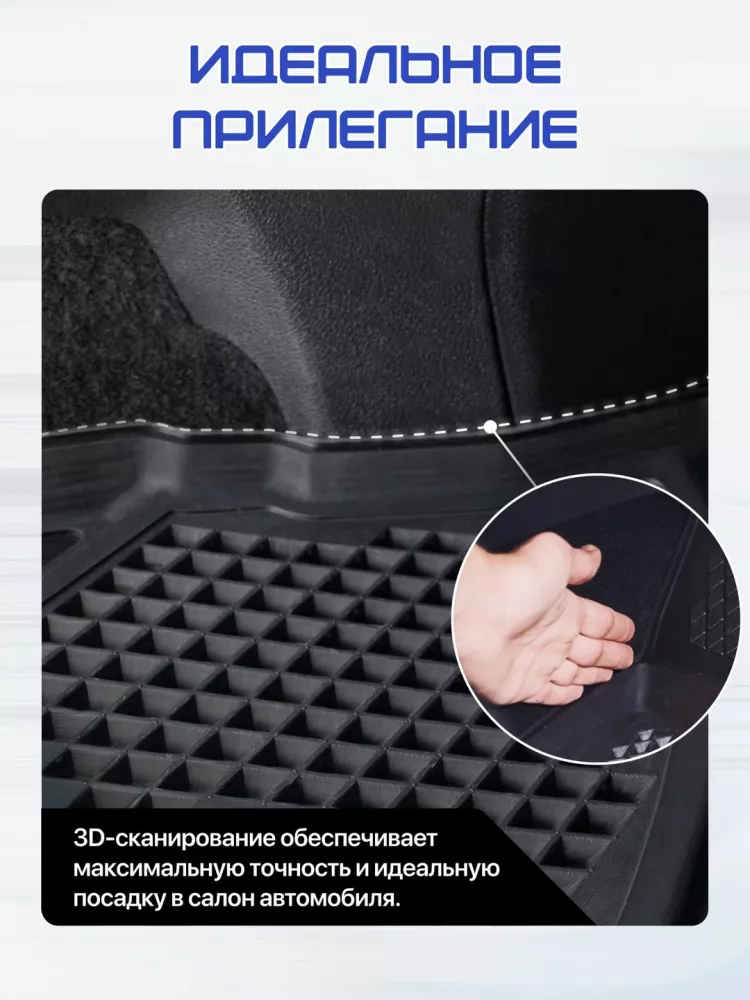 Коврики DELFORM в салон Geely Atlas 2 с бортиками 4WD
